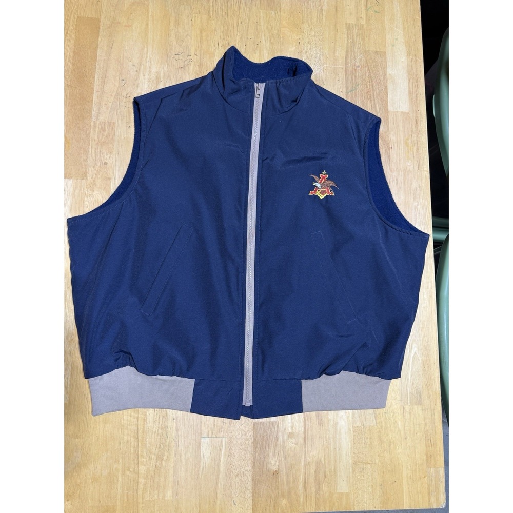 Vintage Anheuser Busch Budweiser Vest 50/52 USA Union Made Beer Brewery